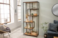 Regal Modern Holz Optik 77 x 185 cm asymmetrisch