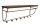 Garderobe Wand 77 cm Vintage Holz Eisen 7 Haken