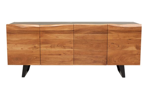Sideboard Akazienholz Eisen 180 cm Kufengestell Baumkante
