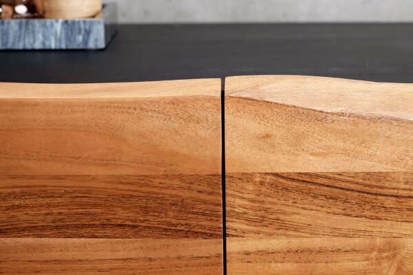 Sideboard Akazienholz Eisen 180 cm Kufengestell Baumkante
