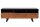 TV Lowboard 140 cm Baumkante Fächer Schubladen Holz Eisen