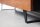 TV Lowboard 140 cm Baumkante Fächer Schubladen Holz Eisen