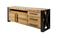 Großes Sideboard Holz Eisen 195 cm breit Industrial...