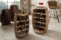 Weinregal Weinfass Design Massivholz Fassbar