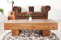 Couchtisch Sheesham Holz 100x60 cm in Natur