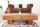 Couchtisch Sheesham Holz 100x60 cm in Natur