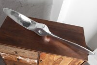 Wandskulptur Propeller Metall Handarbeit 110 cm in Silber