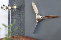 Deko Propeller Wand Metall Handarbeit 90x90 cm in Kupfer