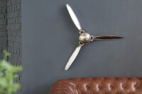 Deko Propeller Wand Metall Handarbeit 90x90 cm in Kupfer