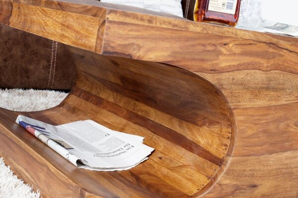 Couchtisch Sheesham Holz 120x50 cm in Natur