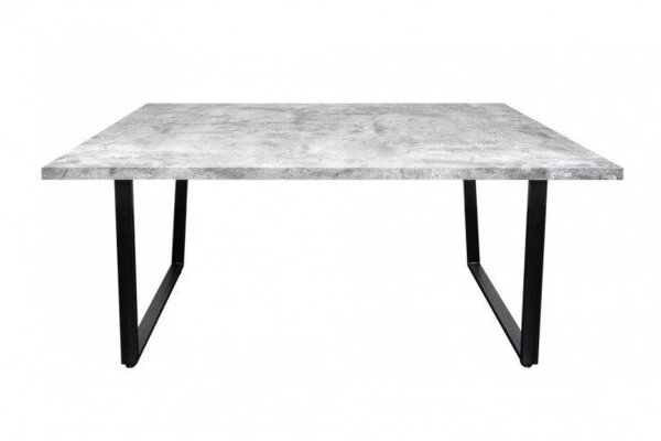 Esstisch Beton Optik 160x80 cm in Grau Schwarz