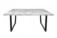 Esstisch Beton Optik 160x80 cm in Grau Schwarz