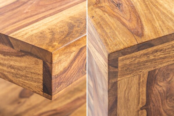 Couchtisch Sheesham Holz 80x60 cm in Natur