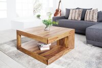 Couchtisch Sheesham Holz 80x60 cm in Natur