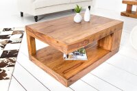 Couchtisch Sheesham Holz 90x80 cm in Natur