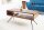 Couchtisch Sheesham Holz Metall 100x20 cm in Natur Schwarz