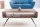 Couchtisch Sheesham Holz Metall 100x20 cm in Natur Schwarz