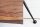 Couchtisch Sheesham Holz Metall 100x20 cm in Natur Schwarz