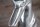 Deko Statue Windhund Aluminium 25x40 cm in Silber