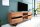 TV-Lowboard Akazienholz Metall 160x150 cm in Natur Schwarz