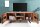 TV-Lowboard Akazienholz Metall 160x150 cm in Natur Schwarz