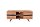 TV-Lowboard Akazienholz Metall 160x150 cm in Natur Schwarz