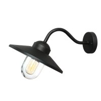 Au&szlig;enwandlampe Edelstahl Schwarz IP44 Maritim KARISE