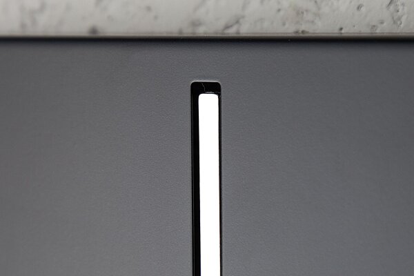 Wandgarderobe Metall 90 cm in Schwarz Weiß