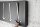 Wandgarderobe Metall 90 cm in Schwarz Weiß