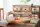 Obstschale Teak Holz Handarbeit 60x44 cm in Natur