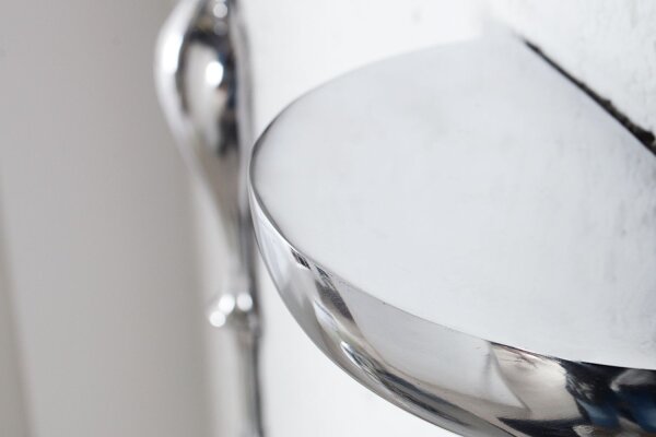 Wandregal Aluminium poliert 20 cm in Silber