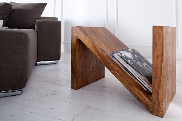 Beistelltisch Sheesham Holz 45x30 cm in Natur
