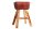 Barhocker Echtleder Massivholz 40 cm in Kaffeebraun Natur