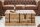 Couchtisch Mango Holz Metall Handarbeit 100x50 cm in Natur