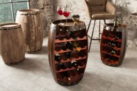 Weinschrank massives Holz Pinie Handarbeit 40 cm Weinfass