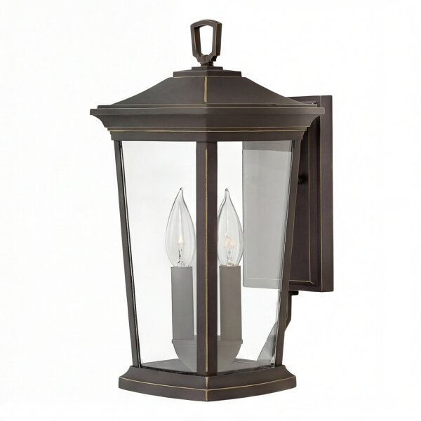Wandlampe KENNETH in Bronze Aluminium IP44 außen