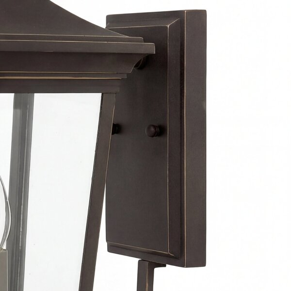 Wandlampe KENNETH in Bronze Aluminium IP44 außen