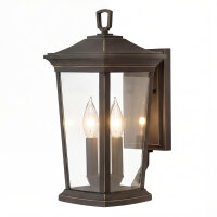 Wandlampe KENNETH in Bronze Aluminium IP44 außen