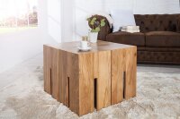 Beistelltisch massives Holz Eiche 28,5x45 cm in Natur