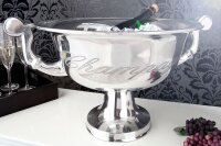 Sektkühler Aluminium Ø 65 cm in Silber mit...