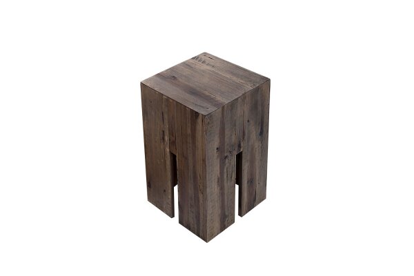 Couchtisch Treibholz 30x30 cm in Grau