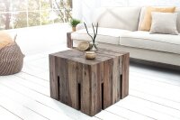 Couchtisch Treibholz 30x30 cm in Grau