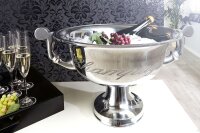Sektkühler Aluminium Ø 40 cm in Silber mit...