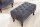 Hocker Microfaser Holz 80x45 cm in Antik Grau