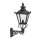 Viktorianische Au&szlig;enwandlampe Schwarz gro&szlig; H:80cm