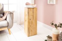 Beistelltisch Akazienholz 27x27 cm in Natur Grau...