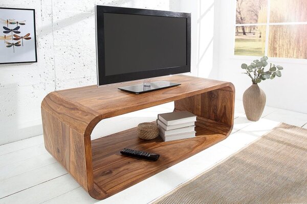 Couchtisch Sheesham Holz 100x106,7 cm in Natur