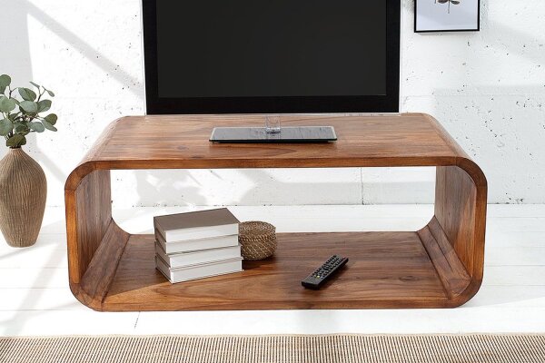 Couchtisch Sheesham Holz 100x106,7 cm in Natur