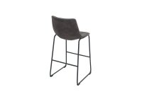 Bartisch Microfaser Eisen 49 cm in Vintage Grau Schwarz