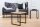 Couchtisch Mango Holz Metall 45x160 cm in Natur Schwarz